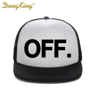 DongKing New Fashion Trucker Hat OFF Letter Printed Cool Baseball funny Snapback Mesh Cap Christmas Gift 10 Colors Q0911