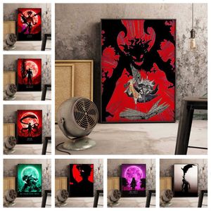 Black Clover Anime Figure Anime Posters Canvas Painting Wall Decor Retro Poster Wall Art Picture Room Decor Home Decor Y0927