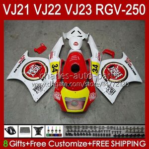 Тело для Suzuki RGV-250 Панель RGV250 Red Lucky SAPC VJ22 RVG250 VJ 22 20HC.27 RGVT-250 90 91 92 93 94 95 96 RGVT RGV 250CC 250 CC 1995 1991 1992 1993 1994 1995