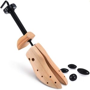 Shoe Stretcher Wooden Shoes Tree Shaper Rack Easily Operated Wear-Resistant Scratch-Resistant Tool Home Storage Shoe spoon 210811