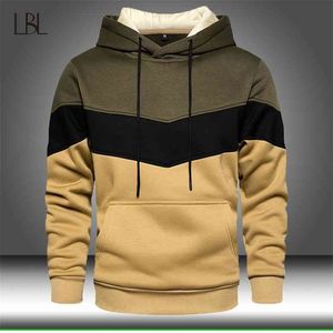 Com capuz patchwork homens outono casual manga longa Hoodie Mens Moletons Moletons Moletom Moletom