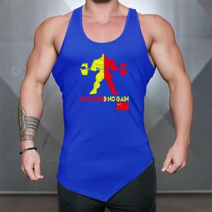 MuscleGuys Brand Clothing Mens Compression Tank Toppar Män Bomull Andas träningstank TankTop Mäns Fitness Gym Tank Toppar 210421