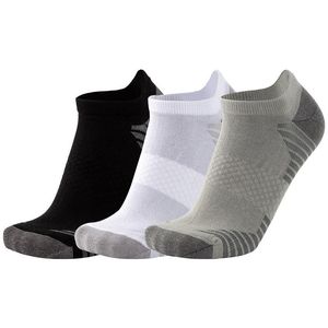Sports Socks 1 Pairs Men Breathable Striped Pattern Boat Comfortable Cotton Ankle White Black