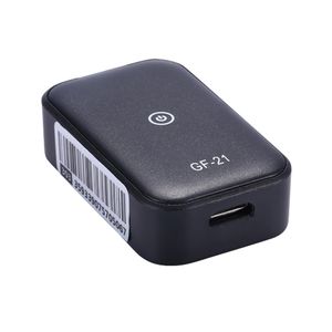 GF21 Mini GPS Real Time Car Tracker Anti-Lost Alarm Enhet Voice Control Recording Locator High-Definition Microphone WiFi + LBS + GPS POS