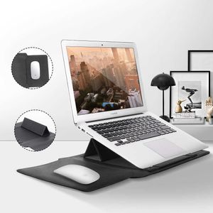 Laptop Case voor 11 13 14 15 15.4 15.6 16 inch PU-leer Universele tas voor MacBook Pro Air Retina 13.3 15 PC Notebook Cover 211018