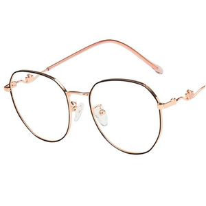 サングラス抗ブルーメガネ女性レトロな光学眼鏡の気質眼鏡王片眼鏡