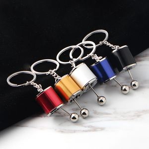 Metal Anti Stress Toy Fob Keyring Creative Car 6 Speed Gearbox Gear Fidget Shift Racing Tuning Model Keychain Novelty Toys 0179