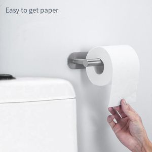 Toilet Paper Holders Roll Holder Towel Stainless Steel Storage Nail-Free Rack Hanging Shelf For Kitchen Bathroom Tissue Accessories