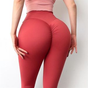 WHOUARE Legging Sem Costura Push Up Feminina Legging Cintura Alta Levantamento de Glúteo Exercício Fitness 210925