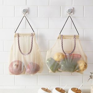 Sacchetti in rete per conservazione di verdure da cucina Creatività Hollow Borsa per appendere frutta e cipolla di grande capacità Forniture per il bagno della casa