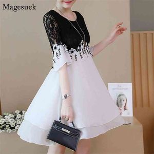 Autumn Sexy Dress Women Plus Size Bodycon Elegant Lace Floral Tassel White es For Vestidos 2777 50 210512