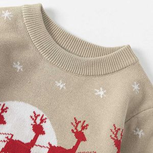 New Autumn Winter Clothes Children's Sweaters Christmas Tree Deer Knitted Pullover Sweater Girls Sweater Kids Sweater Y1024