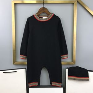 Babykläder sätter pojkar flickor klassiska baby bodysuit 1 st avslappnad sportstil tröja småbarn designer kläder stilar 59-90
