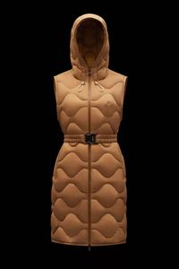 „Liveche” Europa i amerykański styl Długie damskie kamizelki Down Down Down Transport Projektant mody Kobiety kamizelki wysokiej jakości rozmiar płaszcza 0--2