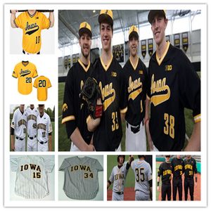 Benutzerdefinierte 2021 Iowa Hawkeyes College Baseball Jersey DYLAN NEDVED TRACE HOFFMAN HUNTER LEE BRAYDEN FRAZIER TYLER SNEP AUSTIN MARTIN PEYTON WILLIAMS IZAYA FULLARD