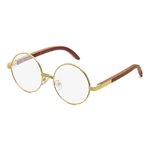 Fabrika Doğrudan Fiyat Vazrobe Yuvarlak Gözlük Erkek Okuma Gözlükleri Çerçeve Erkekler Kadınlar Reçete Moda Temizle Nerd Küçük Daire için Altın Gözlükler