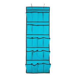 Hanging Shoe Organizer Non-woven 20 Pocket Shoes Storage Rack Behind Door Free Nail Bedroom Tie Waistband Holder Space Saver RRD7312