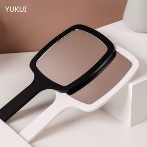 Cabelo Molho Handheld Acrílico Miroir Maquiagem Cosméticos Mão Hand Lagnifier Mirror personalizado