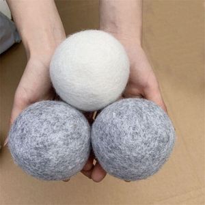 Laundry Products Wool Dryer Balls Premium Reusable Natural Fabric Softener 2.75inch 7cm Static Reduces Helps Dry Clothes in Quicker