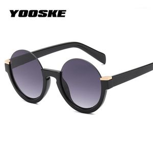 Wholesale trendy eyeglasses for sale - Group buy Brand Round Sunglasses Women Trendy Gradient Sun Glasses Ladies Vintage Half Frame Eyeglasses UV400