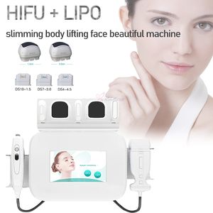 Tragbare Liposonix-Körperschlankheits-HIFU-Hochintensitäts-fokussierte Ultraschall-Gesichtsstraffung 2-in-1-Maschine zur Faltenentfernung Hautstraffung Liposonic-Ausrüstung