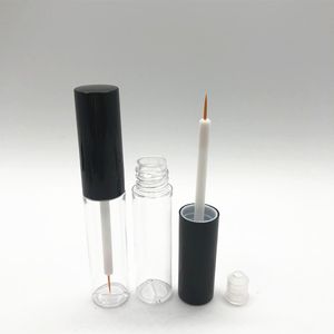 Flacone per eyeliner in plastica trasparente da 8 ml. Applicatore per pennelli per eyeliner usa e getta ricaricabile vuoto