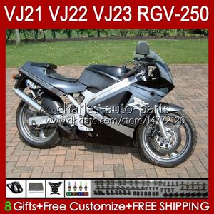 Body For SUZUKI glossy black RGV-250 RGVT RGV 250CC 250 CC 1990 1991 1992 1993 94 95 96 20HC.186 RGV250 SAPC VJ22 RVG250 Panel RGVT-250 90 91 92 93 1994 1995 1996 Fairing