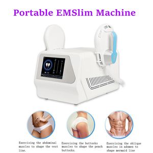 Protable air cooling system Non-invasive 2 Handles emt Pro slimming Machine Electromagnetic bodycontouring EMS Muscle Stimulator for Fat Burning Butt Lift