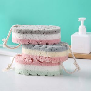 Bath Sponge Brush Shower Clean Massage Soft SPA Foam Dead Skin Remover Moisturizing Scrubber for Kids Adults Rope Holder