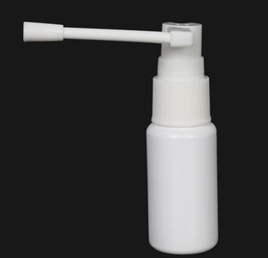 2021 0.68oz branco plástico vazio frasco de spray nasal recarregável com 360 graus de rotação Atomizador Maquiagem recipiente de água para viagens