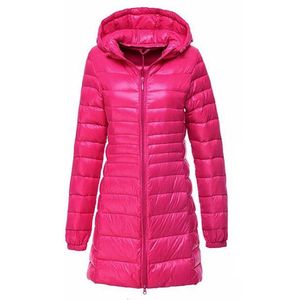 Mulheres Pato Quente Jaquetas Chegada Primavera Outono Outono Inverno Casaco Mulheres Longa Ultra Luz Parka Casacos Com Capuz 5xL 6XL Parkas Y190828