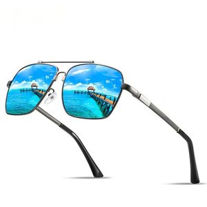 Wholesale painted glasses for sale - Group buy Sunglasses Men s Polarized Memory Beam Spring Legs Green Paint Colorful Glasses Blue Coated Square Men
