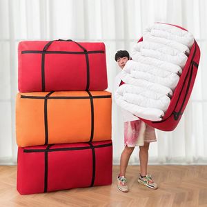 Kläder garderob förvaringskläder quiltpåse stor kapacitet förtjockad oxford robust duk vävda väskor hushålls sovrum leveranser tillbehör