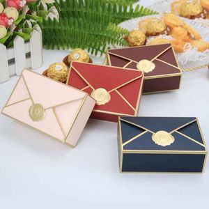 Gift Wrap 5/20/50/100pcs Box Packaging Envelope Shape Wedding Candy DIY Favors Birthday Party Christmas Jelwery Decoration