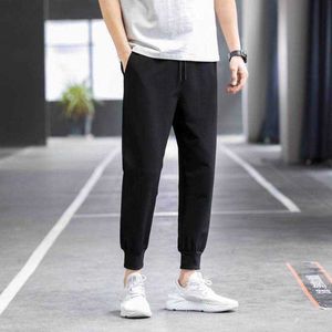 Letnie Cienkie Capris, spodnie dresowe, luźne legginsy, elastyczne spodnie męskie Szybkie suszenie spodnie, męska Nosić Harajuku Streetwear Sport X0615