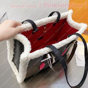 Women Furry Tote Winter Fluffy Designer Handbag Teddy the go Designers Bags Leather Totes Handbags For Womens Purses Shoulder Bag 2109301L