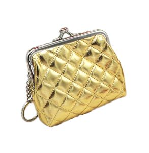 Koreanska Plaid Short Wallet Lady Small Purse Creative Geometric Checkered Key Pouch Coin Purse