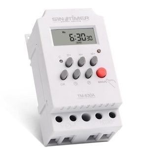 Timers Sinotimer 12V 30A Semanal 7 dias Programável Time Digital Switch Relé controle do timer para aparelho elétrico com despertador