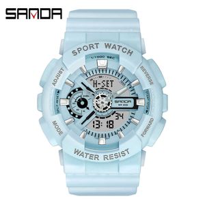 SANDA G Military Shock Men Watches Sport Watch LED Digital Waterproof Casual Fashion Quartz Watch Male Clock relogios masculino G1022
