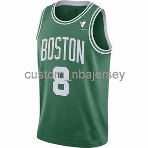 Mens Women Youth Kemba Walker #8 Green Swingman Jersey stitched custom name any number Basketball Jerseys