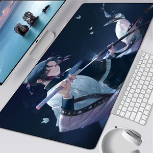 Anime Demon Slayer Mousepad Gaming Mouse Pad Carpet Gamer Mat Computer Desk Padmouse Клавиатура Ноутбук Мыс для мыши Коврики