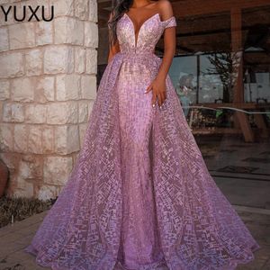 2022 Ream Image Arabic Dresses Party gown With Wraps/jacket Beads Sash Prom Dresses Sweep Train Dubai Abaya Vestidos Mermaid Evening gowns