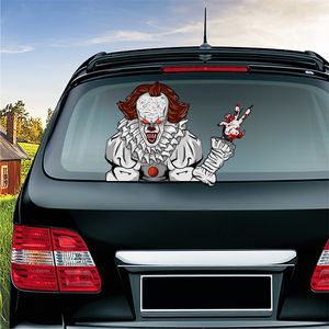 Vehicle Horrible Stickers Ghost Nun Clown Death Sticker DIY Graffiti Decals For Rear Windshield Wiper Gift Car Decoration Reusable Universal