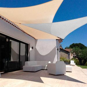 Triangular Outdoor Awnings Waterproof Sun Shelter Sunshade Protection Outdoor Canopy Garden Patio Pool Shade Sail Awning X0707