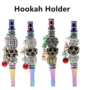 Arco-íris Hookah Titular Luxo Diamante-Embutido Cigarro Ferramenta Ferramenta Médio Oriente Estilo Para Tubo de Mangueira Acessórios Para Fumar