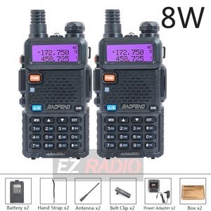 Baofeng 5R Walkie Talkie 10KM Stazione ricevitore radio CB Walkie-talkie bidirezionali 4PCS 2PCS Potente -5r 82 UV 9R dmr