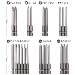 50Pcs Extra Long Bit Kit Torx Star Hex Slotted Screwdriver Hand Opening Repair Hand Type Tool Set Screw Driver Home Set Y200321 940 R2 on Sale
