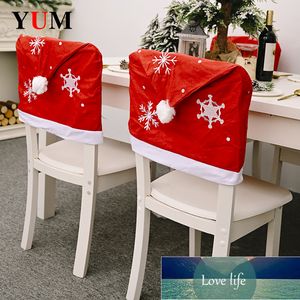 1pc Christmas Chair Cover Verwijderbare Wasbare Stretch Seat Cover Diner Feestartikelen Xmas Navidad Decoraties voor Home Factory Prijs Design Quality Nieuwste