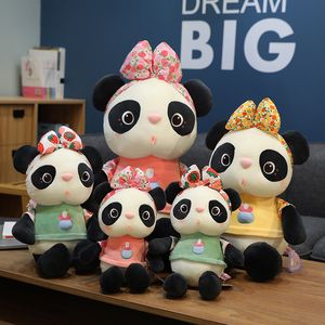Tillverkare Batch hittat Freight Station Juice Panda Doll Plysch Toy Fruit Doll Girl Sova Dolls