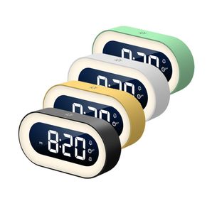 Gli ultimi orologi da scrivania, sveglia a LED, orologio elettronico luminoso da comodino per studenti per bambini, interni, supportano il logo personalizzato